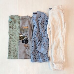 Boys 5t Long Sleeve Tees And Sweatpants Bundle - Gymboree, Cat And Jack